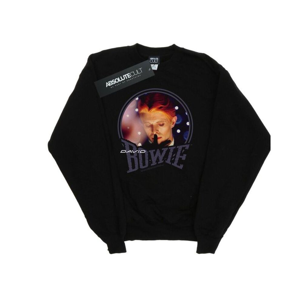 David Bowie Mens Quiet Lights Sweatshirt / Black